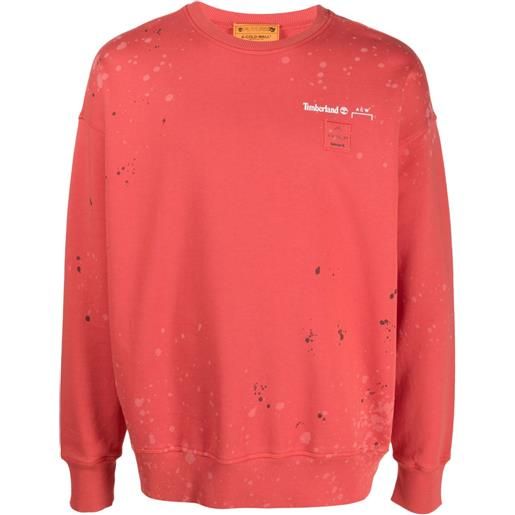 A-COLD-WALL* felpa girocollo A-COLD-WALL* x timberland - rosso