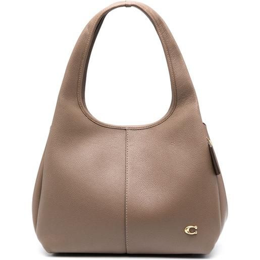 Coach borsa tote lana - marrone