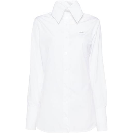 We11done camicia a collo alto - bianco