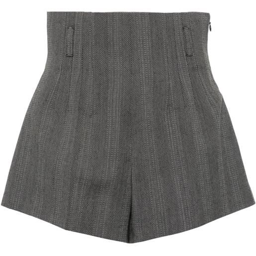 Prada shorts con pieghe - grigio