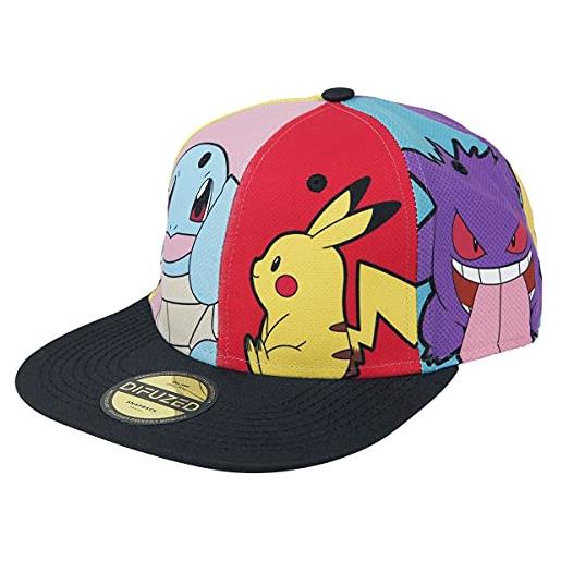 Pokémon difuzed Pokémon characters unisex cappello multicolore one size 100% poliestere