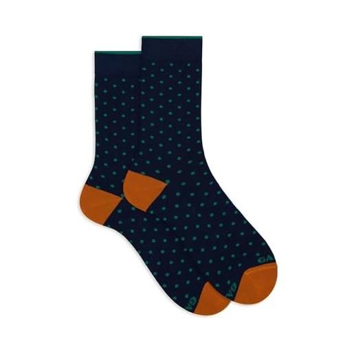 Gallo calze corte uomo blu fantasia pois