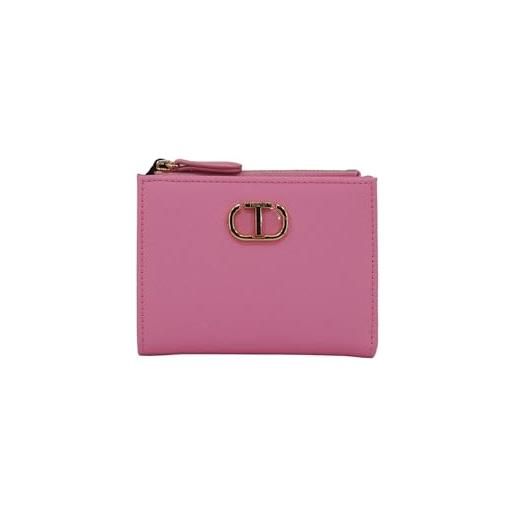 Twinset Milano portafoglio piccolo con oval t prism pink