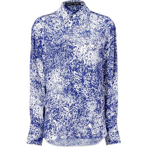 Proenza Schouler blusa norman con stampa astratta