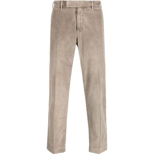 PT Torino pantaloni dritti a coste - toni neutri