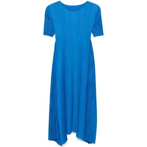 Pleats Please Issey Miyake abito midi mc october - blu