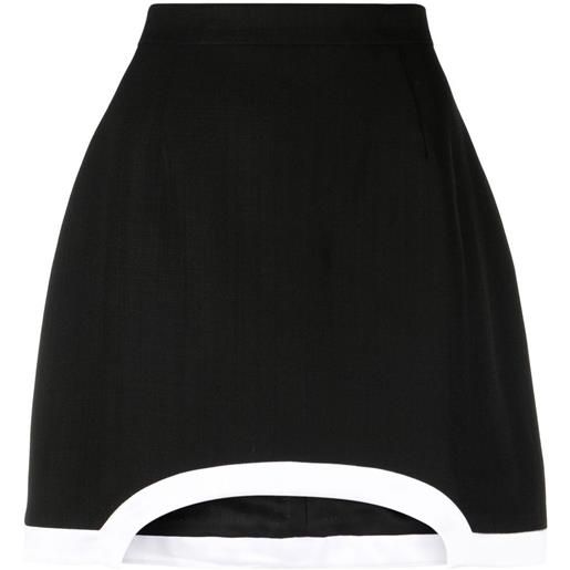 Casablanca minigonna con cut-out - nero