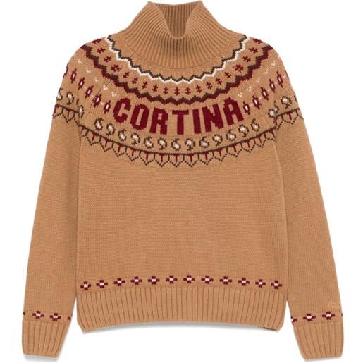 MC2 Saint Barth maglione meghan nordic - marrone