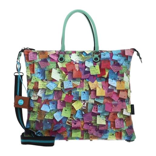 Gabs borsa in pelle trasformabile in vari modi: la borsa piatta diventa una shopper, un bauletto, una monospalla e, infine, uno zaino!Con chiusura principale a zip e una tracolla a nastro regolabil. . 