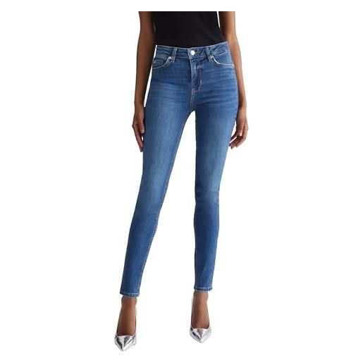 Liu Jo Jeans liu jo da donna, modello skinny a vita alta, in cotone, colore denim blu blu den. Blue dk. Surprise