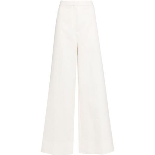Stella McCartney pantaloni a gamba ampia - bianco