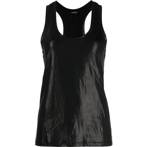 TOM FORD canotta lamé - nero