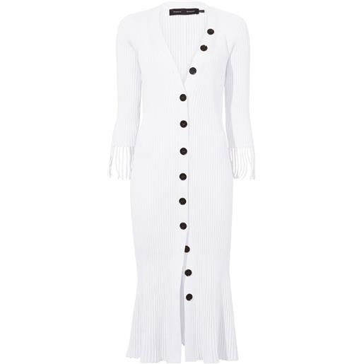 Proenza Schouler abito a coste - bianco