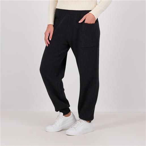 Hekla & Co pantaloni jogger punto stoffa in lana con cashmere
