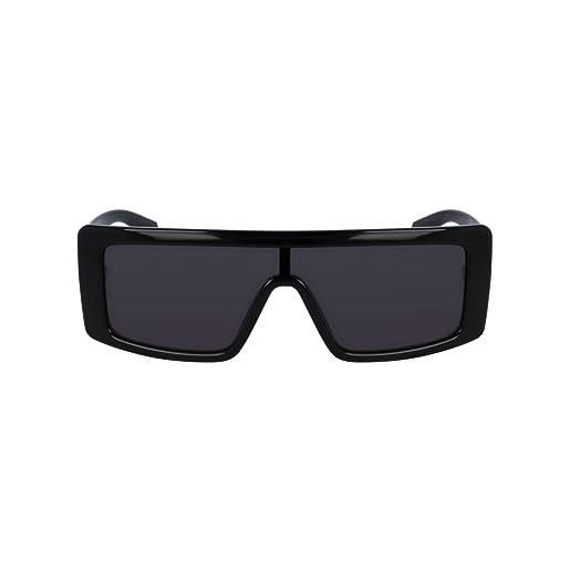 Calvin Klein Jeans ckj23655s 001 black sunglasses unisex iniettato, shield, 57