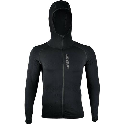 BV SPORT haut technique hoodie felpa running uomo