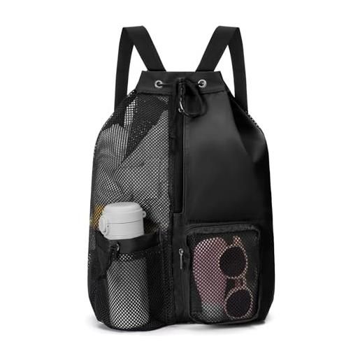Zaino Con Coulisse Unisex In Tessuto Oxford 33x43 Cm: Borsa Sportiva Impermeabile Per Palestra, Viaggi E Spiaggia, Stampa Colorata