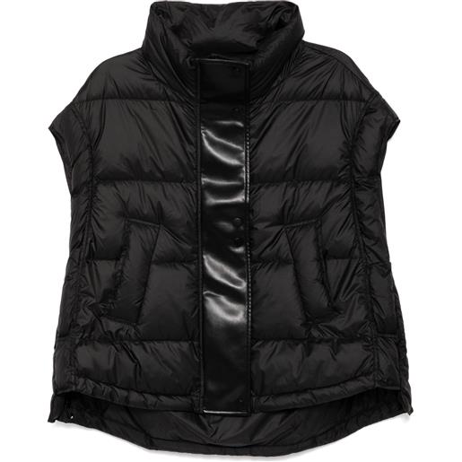 b+ab gilet imbottito asimmetrico - nero