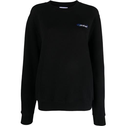 Off-White maglione a fiori - nero