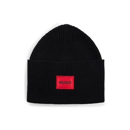 HUGO xaff 6 beanie, black1, taglia unica uomo