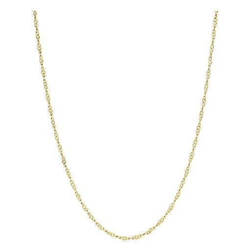 Purelei Karma Collana Donna Con Ciondolo Tondo, Regolabile 50/55 Cm, Acciaio Impermeabile, Simbolo Ciclo Della Vita