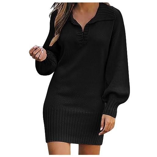 Vestiti In Maglia A Tinta Unita Da Donna - Foto 3