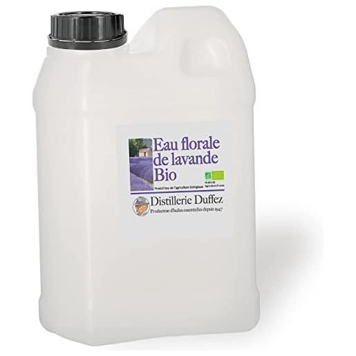 Distillerie Duffez acqua floreale di lavanda biologica 5 litri - idrolato 100% puro e naturale - diretto produttore in drôme provenzale - distilleria duffez (lotto di 1)