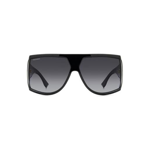 Dsquared2 d2 0124/s occhiali, 2m2/9o black gold, 75 uomo