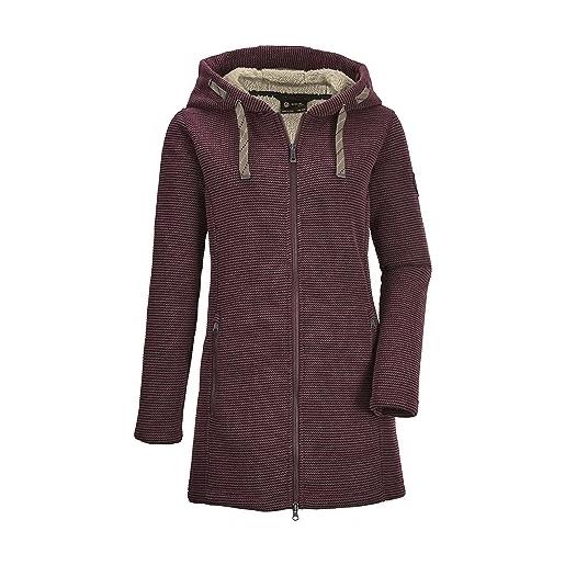 G.I.G.A. DX damen gw 54 wmn kntflc prk casual strickfleeceparka/fleecejacke mit kapuze, rosso scuro, 38 eu