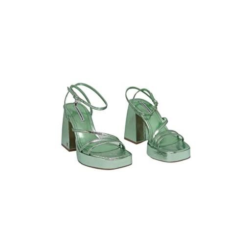 Windsor Smith sandalo charms donna in pelle tacco 9,5 cm punta laminata (verde acqua, numeric_38)