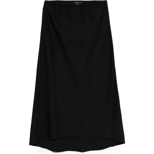 James Perse gonna con taglio asimmetrico - nero
