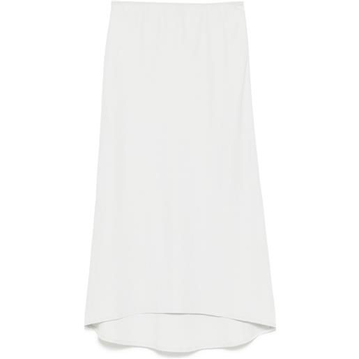 James Perse gonna in raso con taglio obliquo - blu