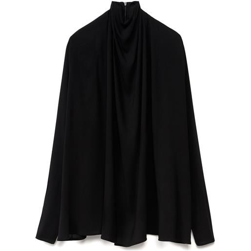 Fabiana Filippi blusa con ruches - nero