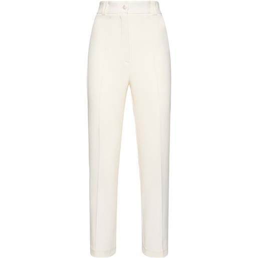 HEBE STUDIO pantaloni dritti loulou in cady