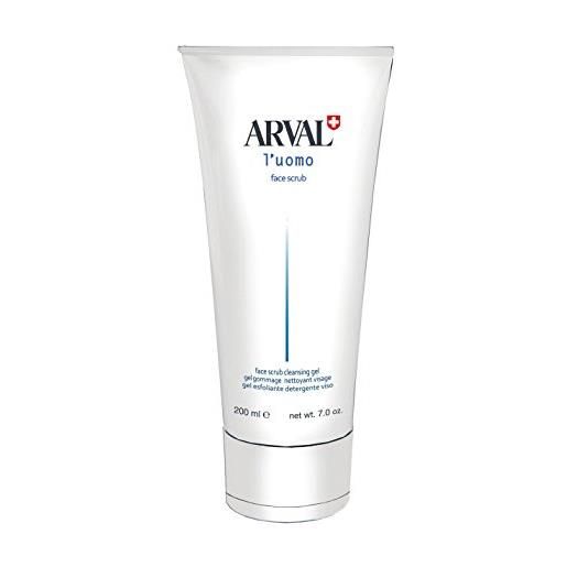 Arval l'uomo gel esfoliante detergente viso, 200 ml