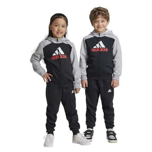 adidas essentials big logo fleece tracksuit 6-7 years