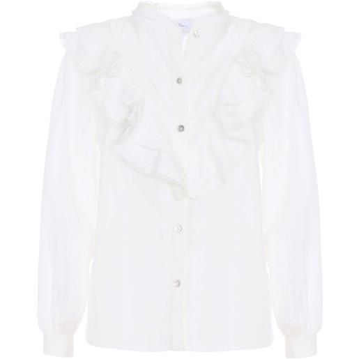 SoAllure camicia manica lunga rouches sangallo