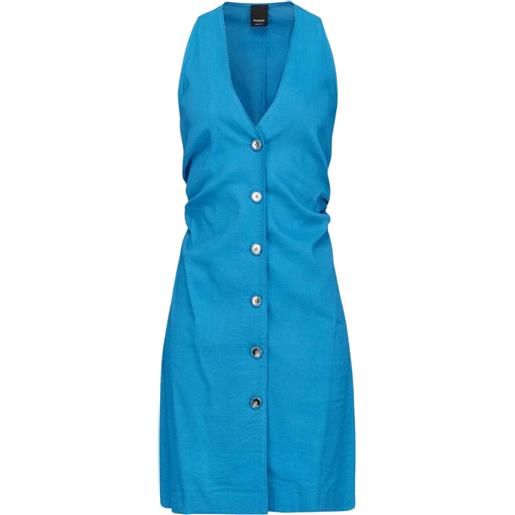 Pinko abito in lino con bottoni