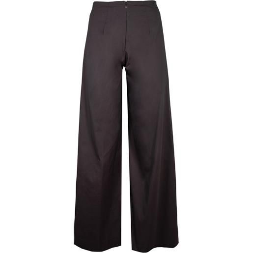 LIVIANA CONTI pantalone pieghe tela cotone