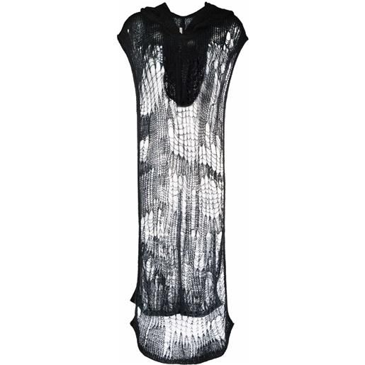 Rick Owens poncho spider - nero