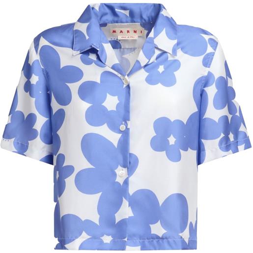 Marni camicia con stampa - viola