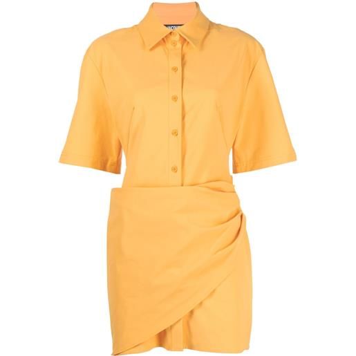Jacquemus abito con cut-out - arancione