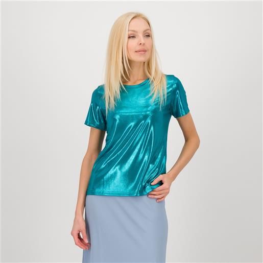 Bianca Della Torre t-shirt con maniche corte in jersey laminato