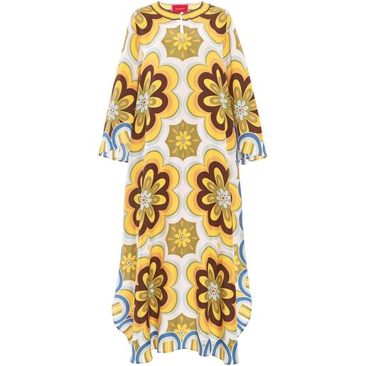 La DoubleJ abito flying a fiori - giallo