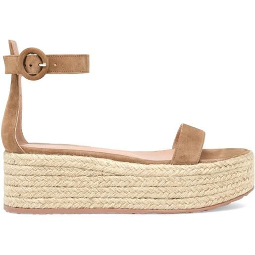 Gianvito Rossi espadrilles seville 50mm - marrone