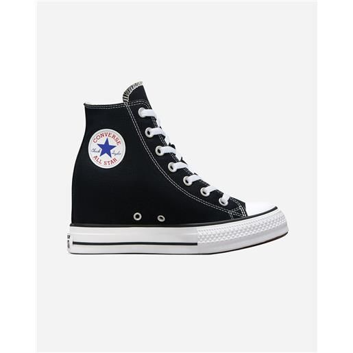 Converse chuck taylor all star wedge high w - scarpe sneakers - donna - nero