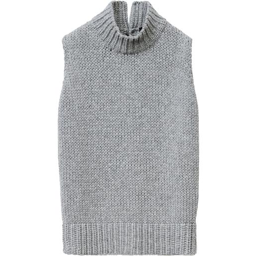 Fabiana Filippi top con spacco posteriore - grigio