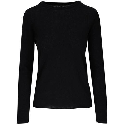 Majestic Filatures maglione in cashmere - nero