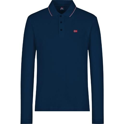 Scuola nautica italiana - polo maniche lunghe uomo navy