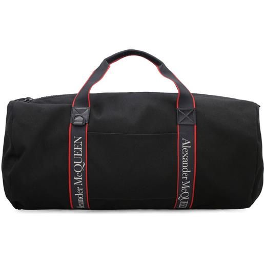 Alexander McQueen borsone metropolitan selvedge - nero